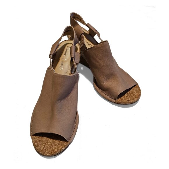 Clarks Shoes - Women’s Clark’s Open Toe Wedges 7